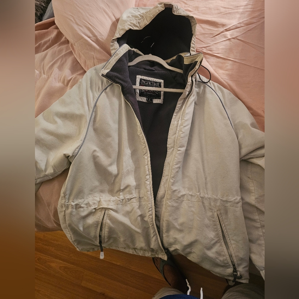 Pacific Trail Cream Color Jacket With Hood - Picture 2 of 2
